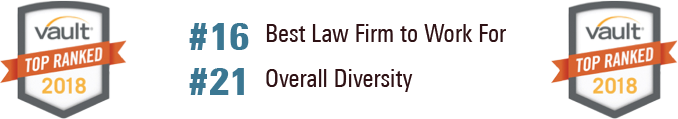 Vault #16 Best law firm to work for banner